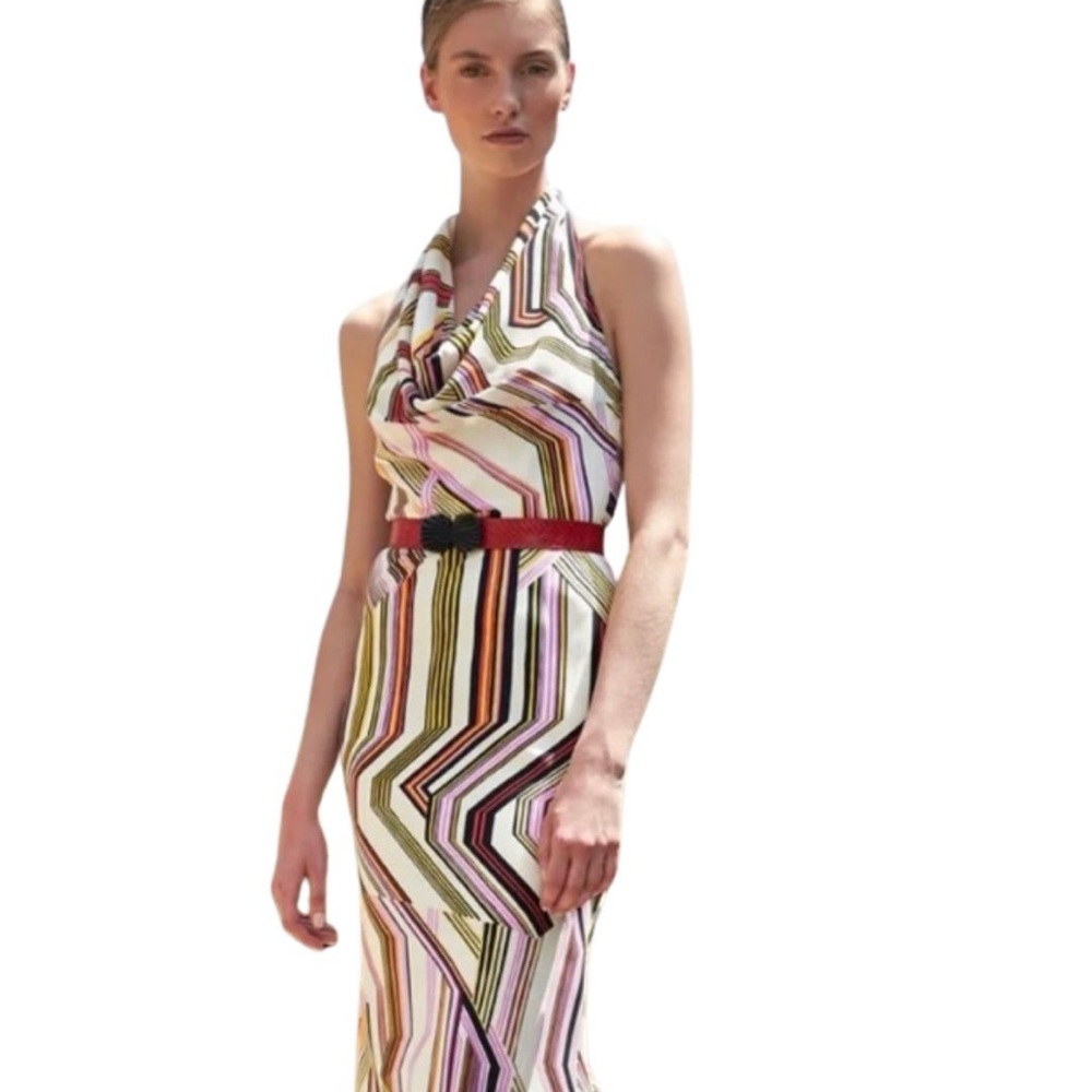 Carolina Herrera Silk Print Gown